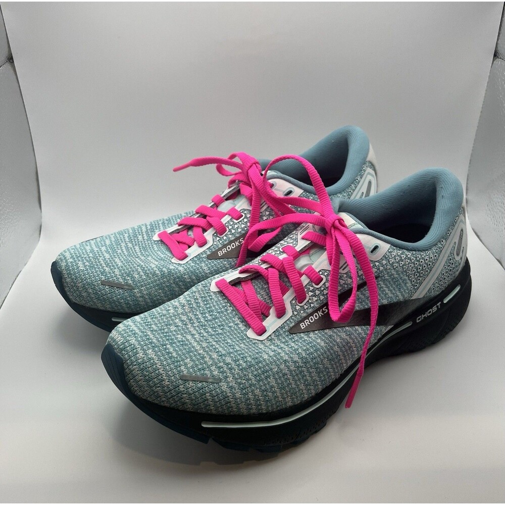 Brooks Ghost 14 Blue And Pink Running Shoe Athletic Sneaker Women’s Size 8 - Picture 3 of 8